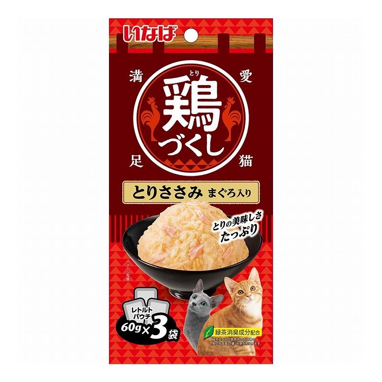 Other Wet Food - いなばペットフード 鶏づくし とりささみ まぐろ入り 60g×3袋