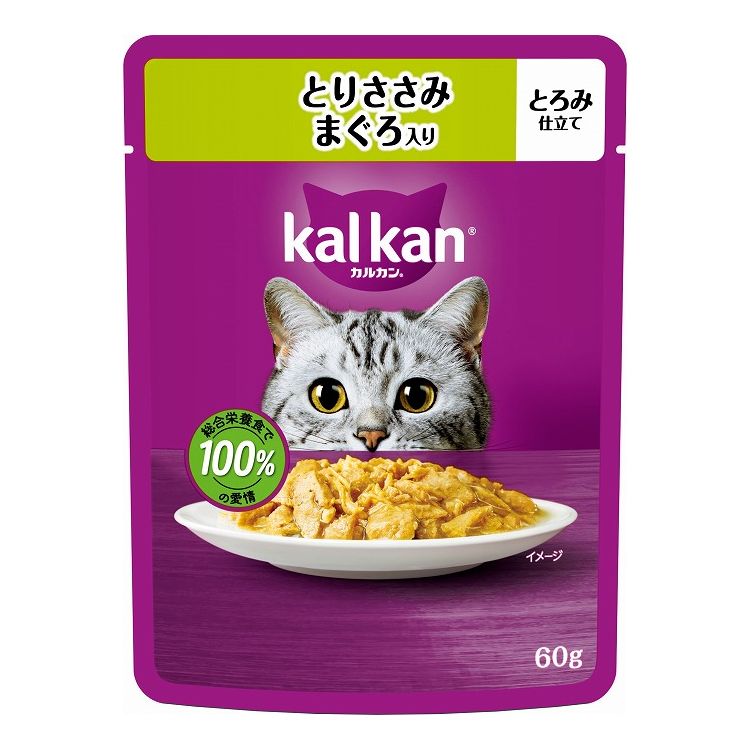 マース カルカン パウチ とりささみ まぐろ入り 60g