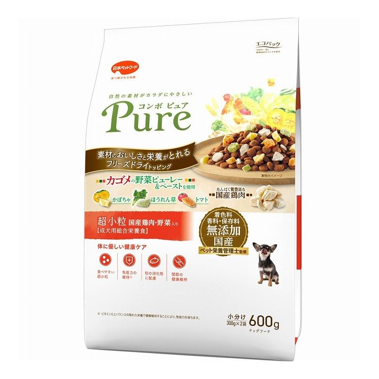 日本ペットフード コンボ ピュア ドッグ 超小粒 600g