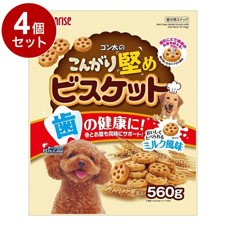 【4個セット】 マルカン サンライズ ゴン太のこんがり堅めビスケット 560g【送料無料】