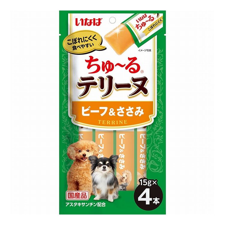 いなばペットフード ちゅ~るテリーヌ ビーフ&ささみ 15g×4本