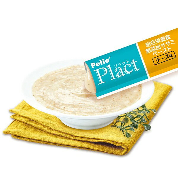 【8個セット】 ペティオ プラクト 総合栄養食 無添加 ササミペースト チーズ味 8本...