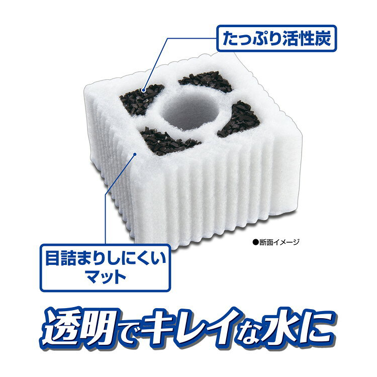 リコメン堂ホームライフ館の【2個セット】 GEX ジェックス ロカボーイM 活性炭マット-N お徳用3個パック【送料無料】｜アングル3