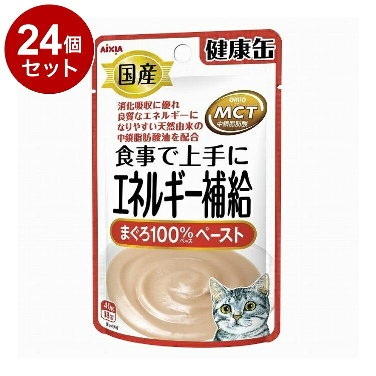 Mature Cat - 【24個セット】 アイシア 国産 健康缶パウチ エネルギー補給まぐろペースト 40g【送料無料】