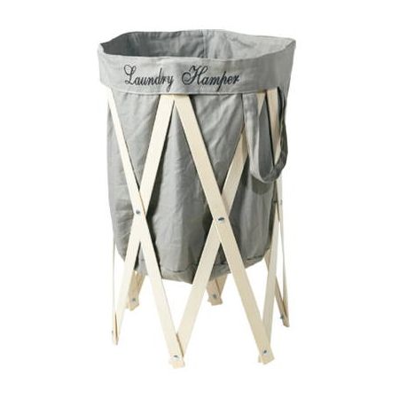 商品名Laundry Hamper ランドリーハンパー型番EF-LH01材質フレーム：天然木（ナチュラル：松)キャンバスカラーグレー フレーム：ナチュラル 容量60Lサイズφ40×H70cm（収納時：φ8xm）生産国中国JANGY×NA:4573298390123※こちらの商品は同梱不可になります。 お買い上げ前にご確認ください。【代引きについて】こちらの商品は、代引きでの出荷は受け付けておりません。【送料について】北海道、沖縄、離島は送料を頂きます。