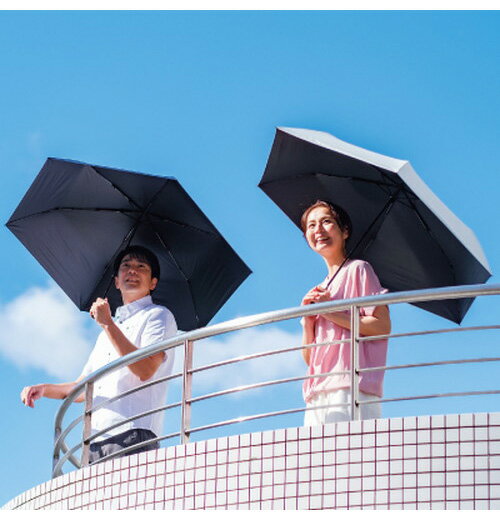 ワイドライト遮光ミニ65 ブラック 日傘 傘 晴雨兼用 雨傘 ユニセックス アルミ カーボンファイバー 軽量 おしゃれ シンプル モダン 新生活 一人暮らし(代引不可)【送料無料】