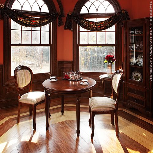 イタリア製 ヴェローナ クラシック ダイニングテーブル 円形 幅90 丸型 机 食卓 アンティーク コンパクト スリム おしゃれ テーブル 天然木 木製(代引不可)【送料無料】