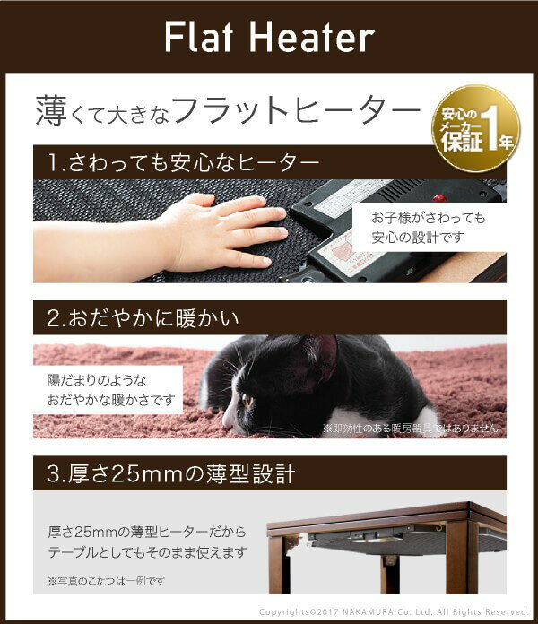 こたつ テーブル 折れ脚 スクエアこたつ 〔バルト〕 単品 90x60cm コタツ(代引不可)【送料無料】