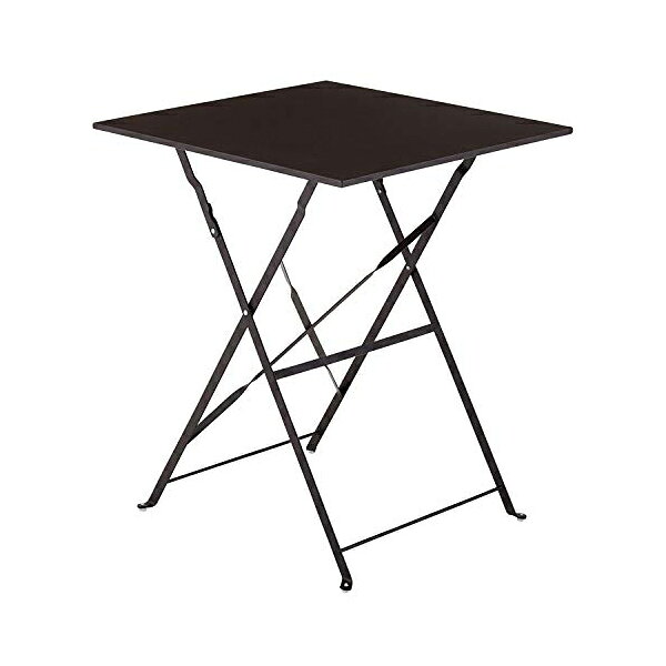ベストコ ガーデニング テーブル スクエア ボタニカルインテリア 鉄製 ブラウン 60×60cm NE-380 ガーデンファニチャー【送料無料】