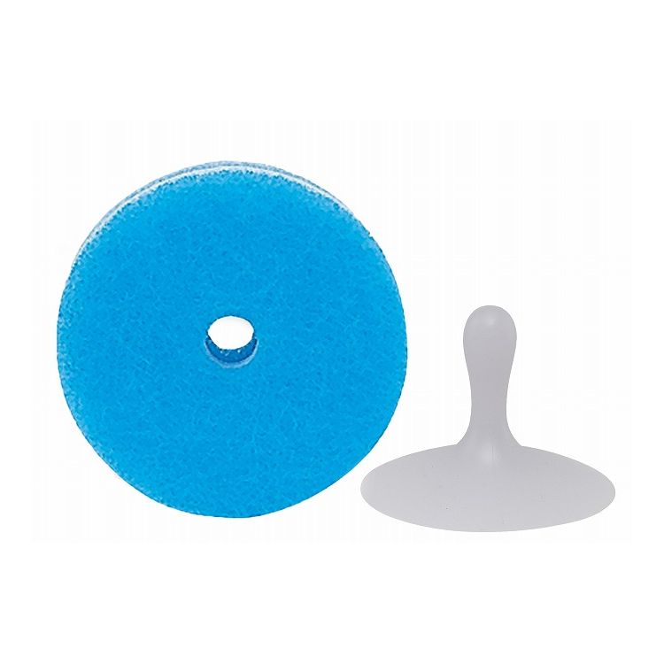 マーナ 日本製 POCOキッチンスポンジ B ブルー K096B 丸い スポンジ 穴 ポコ MARNA かわいい おしゃれ