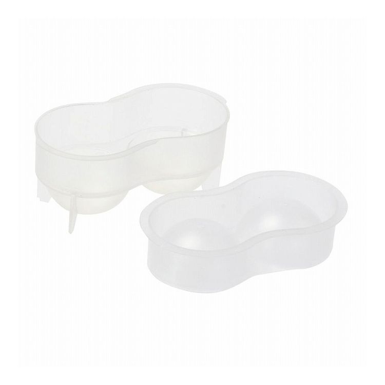 リバティーコーポレーション アイストレー 製氷皿 丸氷 2個取り クリア LD-484 ポンッと氷が取りやすい