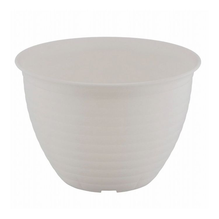ベストコ フラワーリングポット 鉢 プランター 8号 ホワイト MA-3275