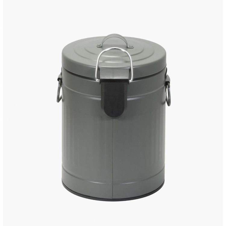 ベストコ ゴミ箱 ふた付き 5L ペダル式 静音設計 丸型 カーキ NQ-0192 Boite トラッシュカン【送料無料】 [2]