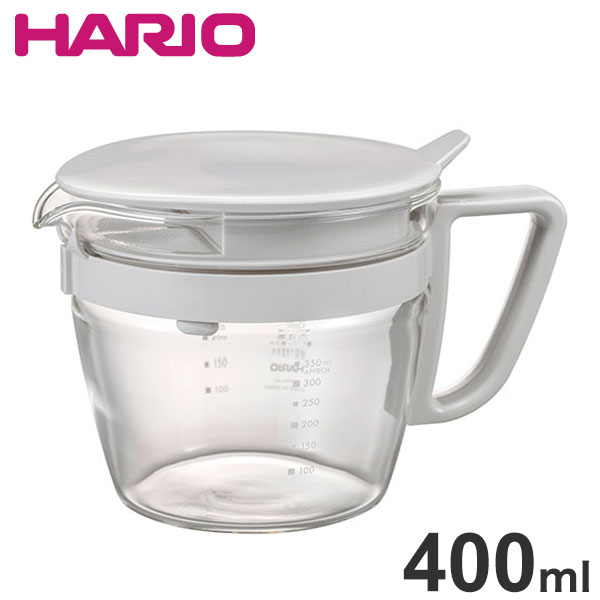 HARIO ハリオ お手軽ティーポットマルティ 400ml 日本製 ガラス マルティ 急須 ティーポット ティーサーバー 茶葉計量 広口 洗いやすい フィルター付き メモリ 食洗機対応 電子レンジOK OTPM-40-PGR【送料無料】