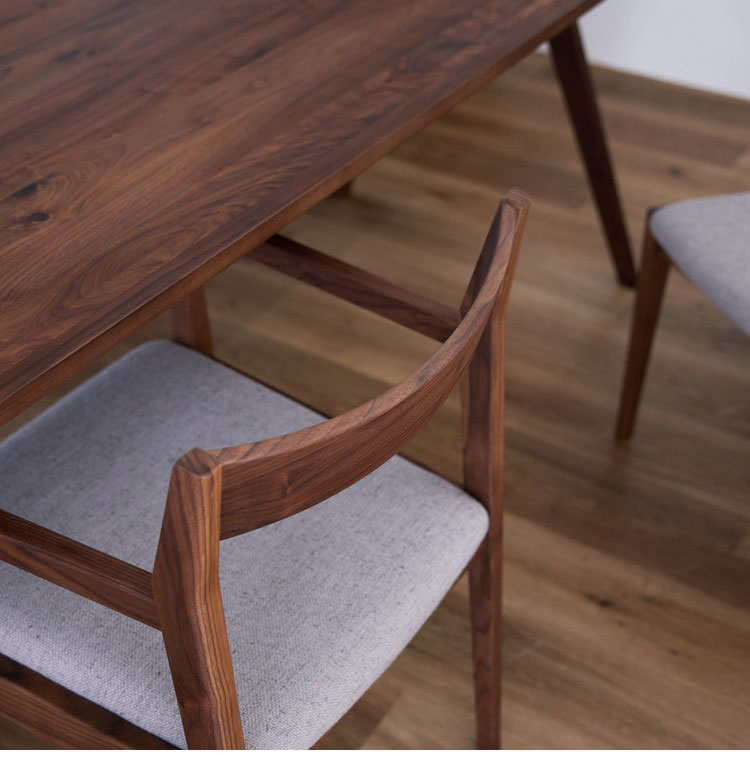 ダイニングチェア 肘付き 単品 木製椅子 木製チェア オーク ウォールナット チェア 椅子 イス 食卓椅子 無垢材 ファブリックチェア デザイナーズ 北欧 おしゃれ 店舗用 業務用 北欧 シンプル(代引不可)【送料無料】 [3]