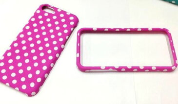 iPhone 5C専用 CASE ISA-5C-P04 ドット柄セパレートPCケース ISA-5C-P04/36点入り(3色×12個)アソート(代引き不可)【送料無料】