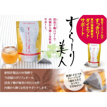 単行複発酵茶 すらーり美人10袋入り /30点入り（5g×10P）(代引き不可)【S1】