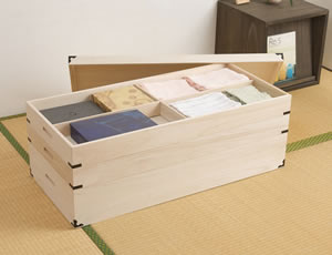日本製 完成品 大川家具 桐 衣装箱 衣装ケー...の紹介画像3