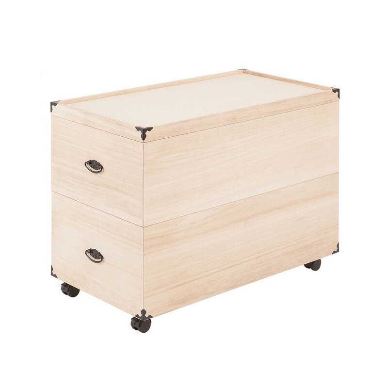 完成品 総桐 雛人形 収納 ケース 2段 高さ63.5cm 幅42cm 奥行き77cm 雛人形入れ 収納ケース 押入れ 押..