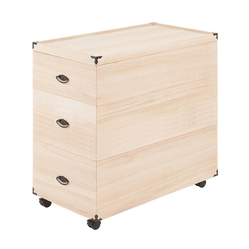 完成品 総桐 雛人形 収納 ケース 3段 高さ81.5cm 幅42cm 奥行き77cm 雛人形入れ 収納ケース 押入れ 押..