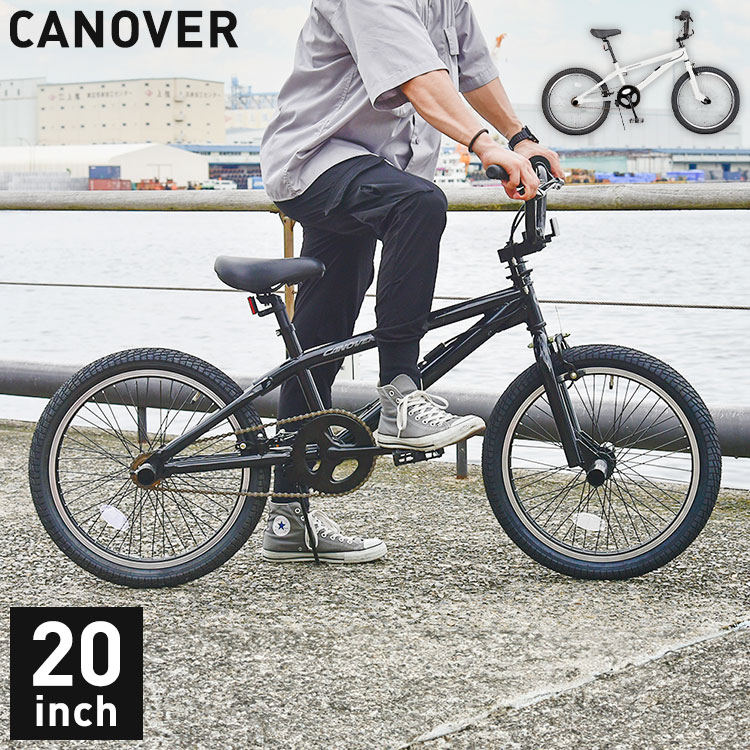 BMX CANOVER CA-X1 BMX ブラック カノーバー 自転車 バイク スチールフレーム ジャイロハンドル(代引不..