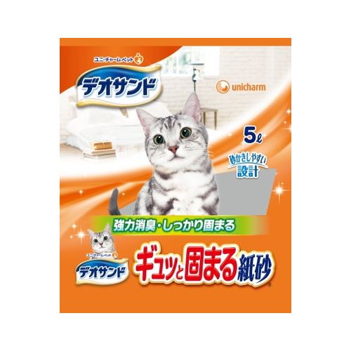 【商品説明】嫌なニオイが残らない独自の消臭技術で、高い消臭効果を実現します。しっかり固まり、崩れにくいのでお手入れも簡単です。【原料】再生パルプ、高分子吸水材、デンプン、香料・原材料(アレルギー表記含む)再生パルプ、高分子吸水材、デンプン、香料・内容量5L・生産国/加工国日本※メーカーの都合により、お届け商品のパッケージが変更する場合がございます。【送料について】北海道、沖縄、離島は送料を頂きます。