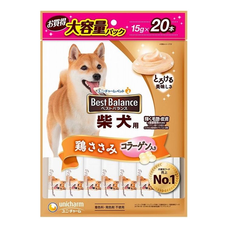 【商品説明】愛犬が大好きな鶏ささみがたっぷりのとろけるおいしさ。コラーゲン入り。・原材料(アレルギー表記含む)ささみ、動物性油脂、コラーゲンペプチド、増粘安定剤（加工でん粉、グアーガム）、調味料、ビタミン類（B1、B2、B6、B12、C、E）※天然由来の原料を使用しているため、色や見た目に多少のばらつきが生じる場合があります。また、レトルト殺菌工程の高温処理により、中身が一部褐変する場合がありますが、品質には問題ありません。・賞味期限720日※仕入れ元の規定により半年以上期限の残った商品のみ発送致します。・保存方法直射日光の当たらない所で保存してください。開封時はお早目にご利用ください。・生産国/加工国タイ・メーカー名ユニ・チャーム・内容量300g※メーカーの都合により、お届け商品のパッケージが変更する場合がございます。【送料について】北海道、沖縄、離島は送料を頂きます。