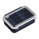 オーエスケー 日本製 フィールイージー タイトボックス 仕切付 500ml ネイビー PCL-1S お弁当 ランチOSK(3)