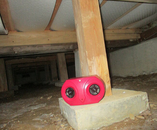 ツインスピーカー 乾電池式 ねずみ防除器 超音波ネズミ退治器 ネズミ駆除器 ネズミ除去器 ねずみ対策 ネズミ撃退(代引不可)【送料無料】