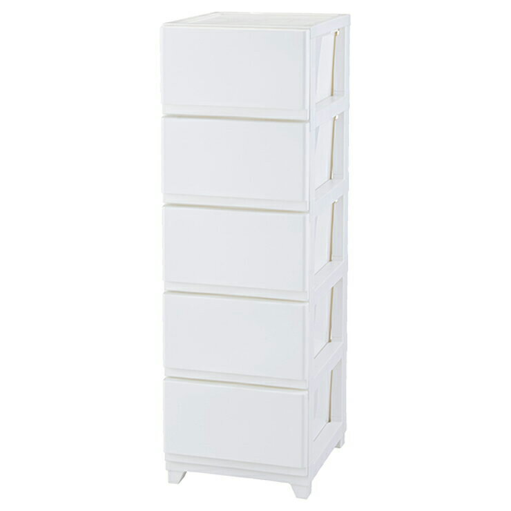 収納チェスト デコニー シーヴォ 5段 日本製 チェスト 収納ボックス 衣装ケース 収納ケース タンス リビングチェスト JEJアステージ DECONY CEVO ホワイト 白(代引不可)【送料無料】