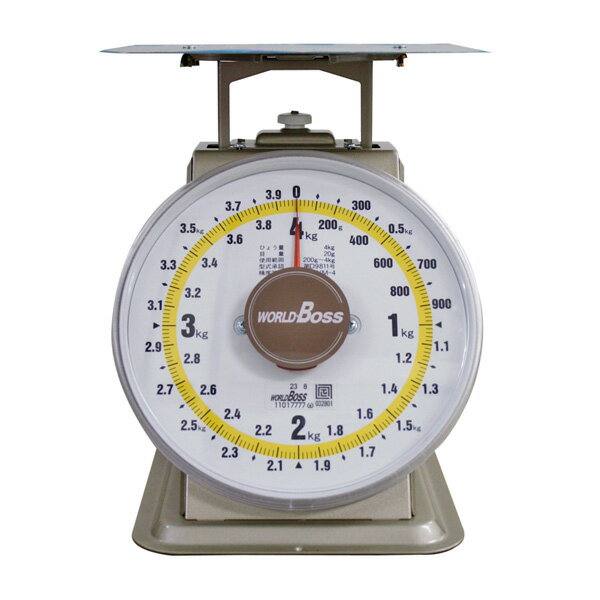ワールドボス WORLD BOSS 並型上皿自動秤 4kg(代引不可)【送料無料】