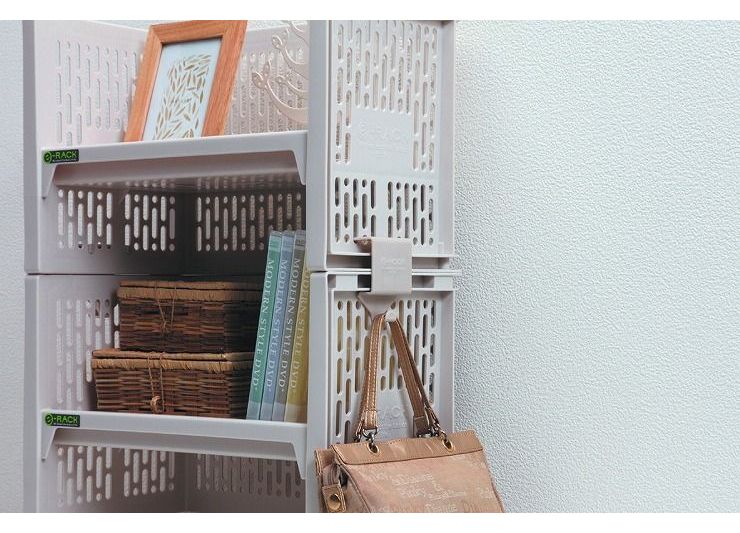 サンコープラスチック eラック ランドセルラック 4段 収納 軽量 子供部屋 リビング 棚(代引不可)【送料無料】 [2]