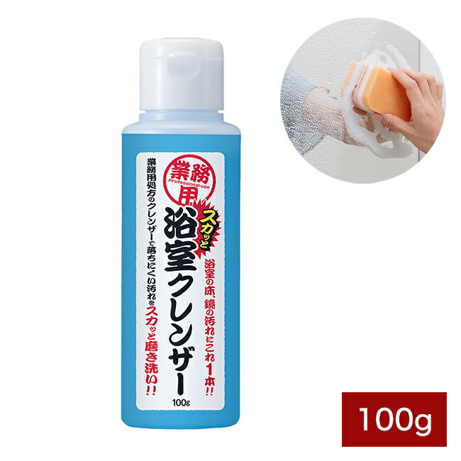 業務用シリーズ スカッと浴室クレンザー 100g ガンコな汚れを磨き上げる! 風呂掃除 浴室掃除 お掃除グッズ アイメディア aimedia(代引不可)