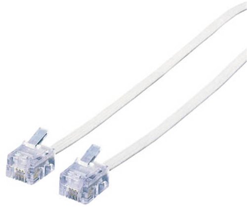 Modular （5 m+） - ELECOM スリムモジュラーケーブル 15m 白 ( MJ-15WH )(その他周辺機器OP)