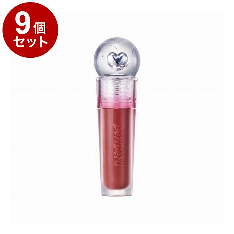 【単品9個セット】 ペリペラ ジェラブルティント 04 ダンスウィズウォーム リップティント メイクアッ..