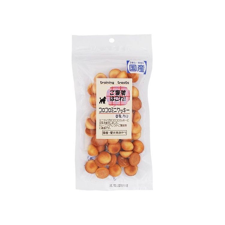 【商品説明】大人気国産ミニクッキーシリーズです。○原材料小麦粉、砂糖、鶏卵、マーガリン、乳化剤、香料、着色料(カロテン)、豆乳粉末(大豆)、加糖練乳、脱脂粉乳、膨張剤○賞味期限別途パッケージに記載※仕入れ元の規定により3ヵ月以上の商品のみ出荷致します○保存方法別途パッケージに記載○生産国日本○メーカー名(有)エースプロダクツ【送料について】北海道、沖縄、離島は送料を頂きます。ご褒美はこれ コロコロミニクッキー さつまいも入りチーズ入りミルク入り豆乳入り