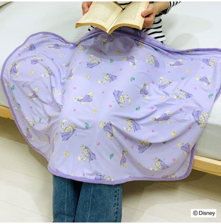 クールブランケット ラプンツェル 100×70cm リバーシブル パイル生地 接触冷感シリーズ ディズニー かわいい おしゃれ プレゼント ギフト お昼寝(代引不可)【送料無料】 [2]
