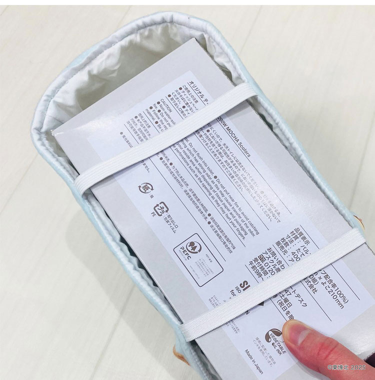 MORIPiLO ティッシュボックスカバー シマエ大福 マスコット付き シマエナガ 北海道 ティッシュ ティッシュケース ティッシュペーパー 手拭き ギフト プレゼント かわいい 動物(代引不可)【送料無料】 [2]