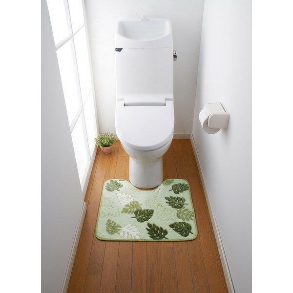 トイレマット トイレ マット トイレマットモンリーフ　タテ55xヨコ60(代引き不可)【送料無料】