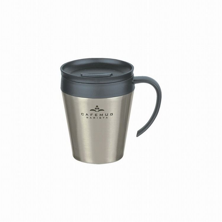カフェマグバリスタ 真空蓋付マグカップ330 ミラー パール金属 キッチン用品 食器 グラス タンブラー 行楽 調理 家事 料理