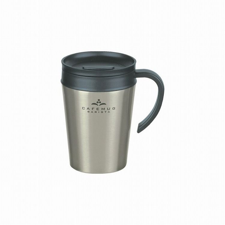 カフェマグバリスタ 真空蓋付マグカップ400 ミラー パール金属 キッチン用品 食器 グラス タンブラー 行楽 調理 家事 料理