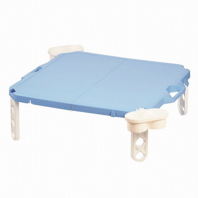 ピクジェネ ハンディーテーブル63×63cm ブルー パール金属 キッチン用品 食器 グラス タンブラー 行楽 ..