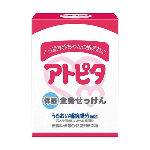 アトピタ アトピタ 保湿全身せっけん 80g ベビー&キッズ ベビーケア・バス用品 入浴用品 ベビー石鹸 丹平製薬 1