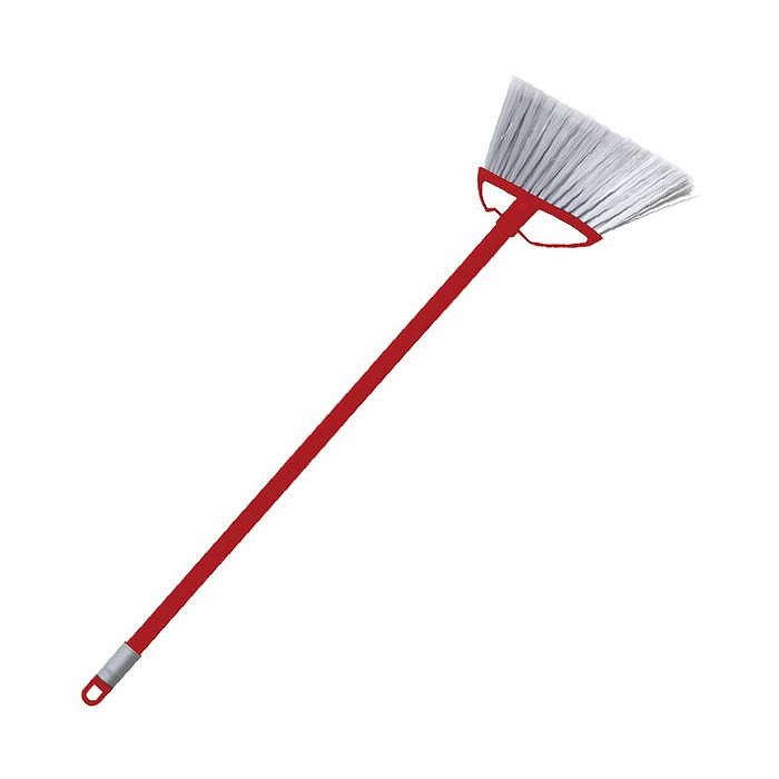 床用ほうき チリトリ レッド 機能美 実用性 カージィクリーン(代引不可)【送料無料】