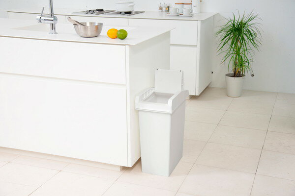 新輝合成 ユニード ユニードスライドペール33 33L ホワイトグレー【送料無料】 [2]