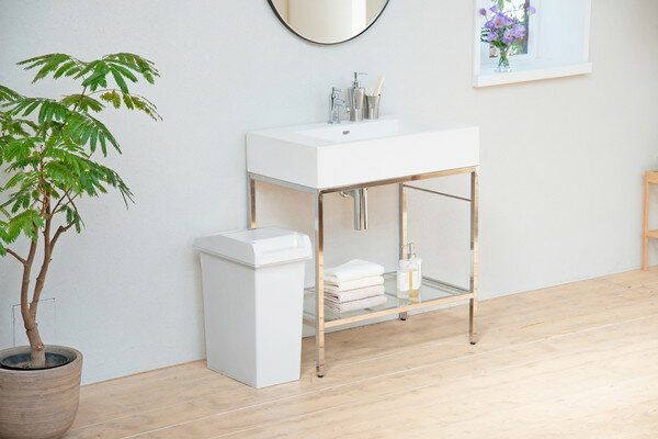 新輝合成 ユニード ユニードスライドペール33 33L ホワイトグレー【送料無料】 [3]