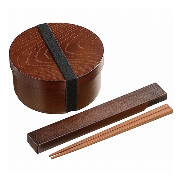 カクセー曲げわっぱ風弁当箱箸と箸ケ...