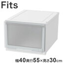 【2025年新作】 天馬 収納ケース Fits フィッツケース アドバンス 55-40L 幅40.0×奥行55.0×高さ30.0cm WC ホワイトクリア【送料...