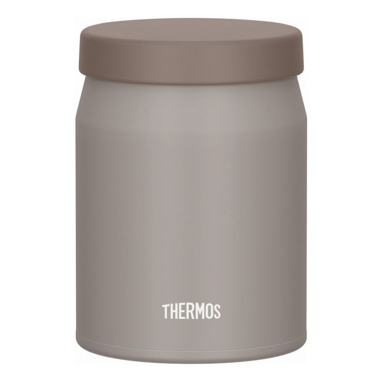 サーモス 真空断熱スープジャー 500ml グレージュ JEF-500温かい カレー シチュー ランチポット 弁当箱..