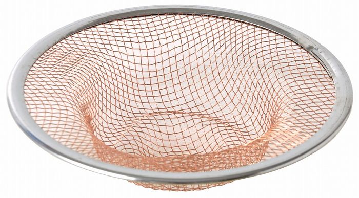 カネコプレス 排水口純銅製網ゴミ受け 113mm